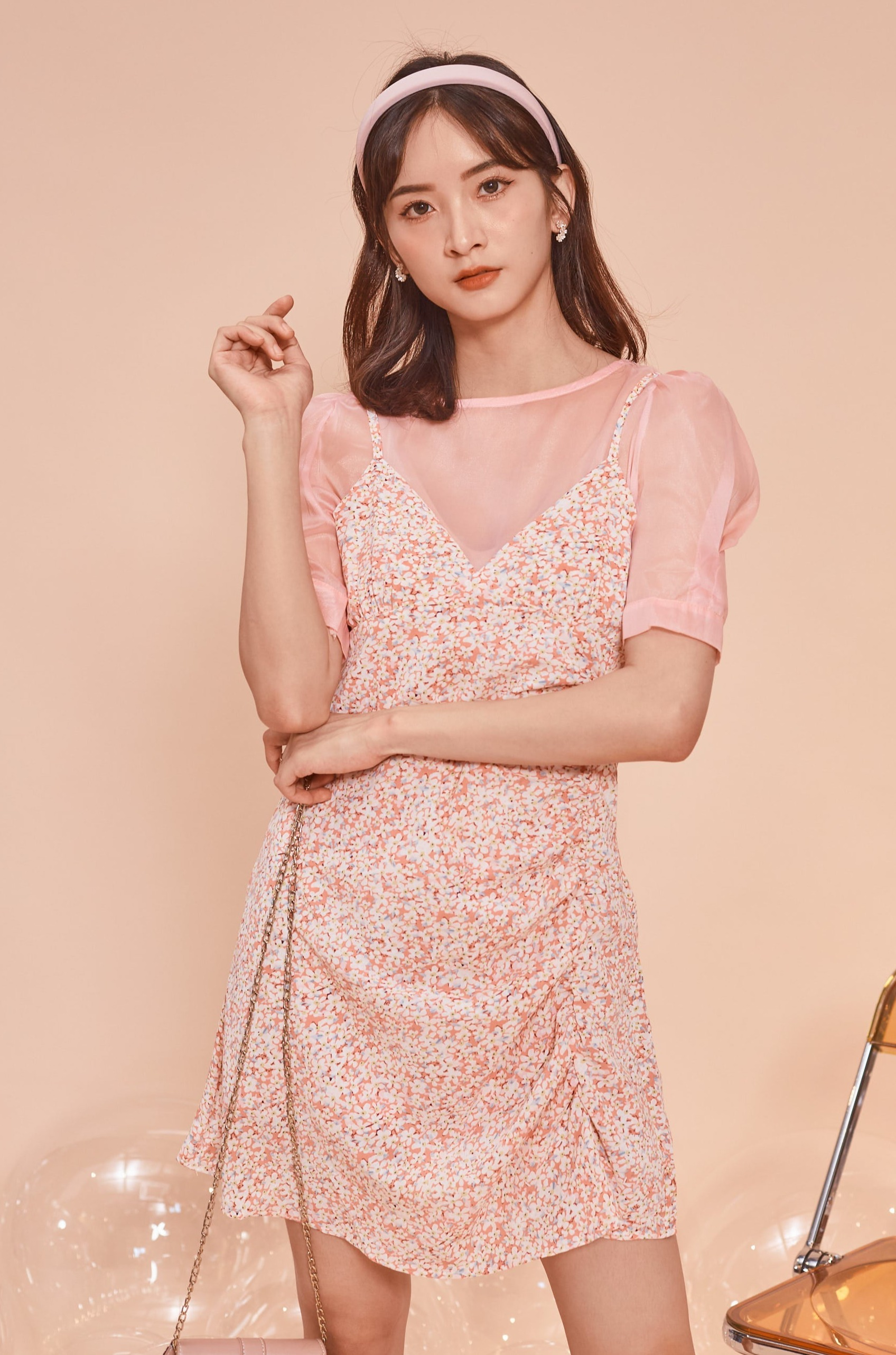 Veena Dress - Pink (7401234530455)